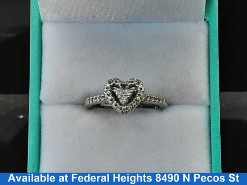 Women's Ring - White Gold 10k (.417) 2.44 grams Size 6.5