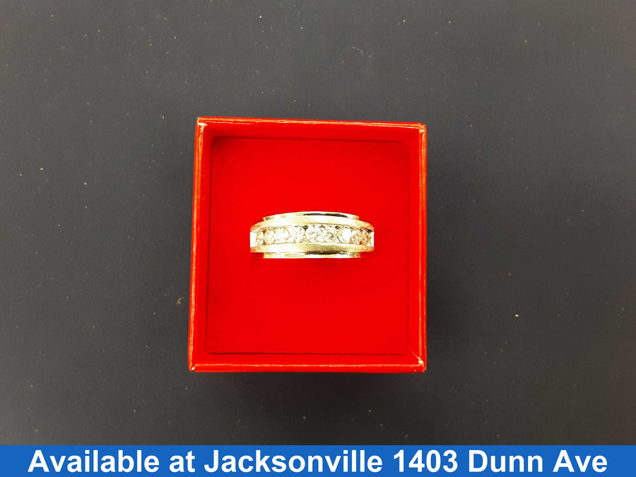 Ring - Wedding Band - White Gold 10k (.417) 7.4 grams Size 12