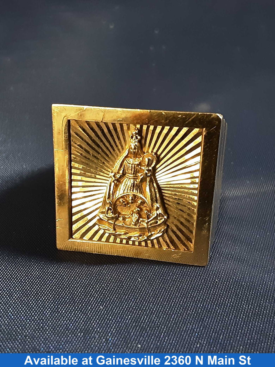 Men's Ring - Yellow Gold 10k (.417) 12 grams Size 10.5