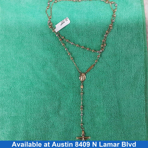 Bead Chain - Yellow Gold 14k (.585) 10.8 grams 32 inch