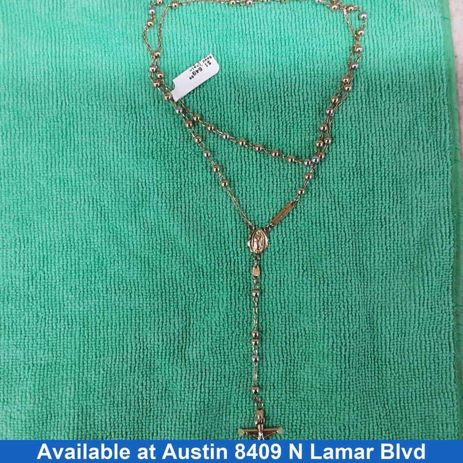 Bead Chain - Yellow Gold 14k (.585) 10.8 grams 32 inch