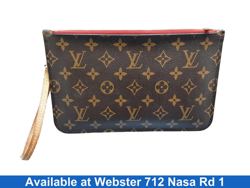 Louis Vuitton Lv Monogram Wristlet Brown Purse / Handbag