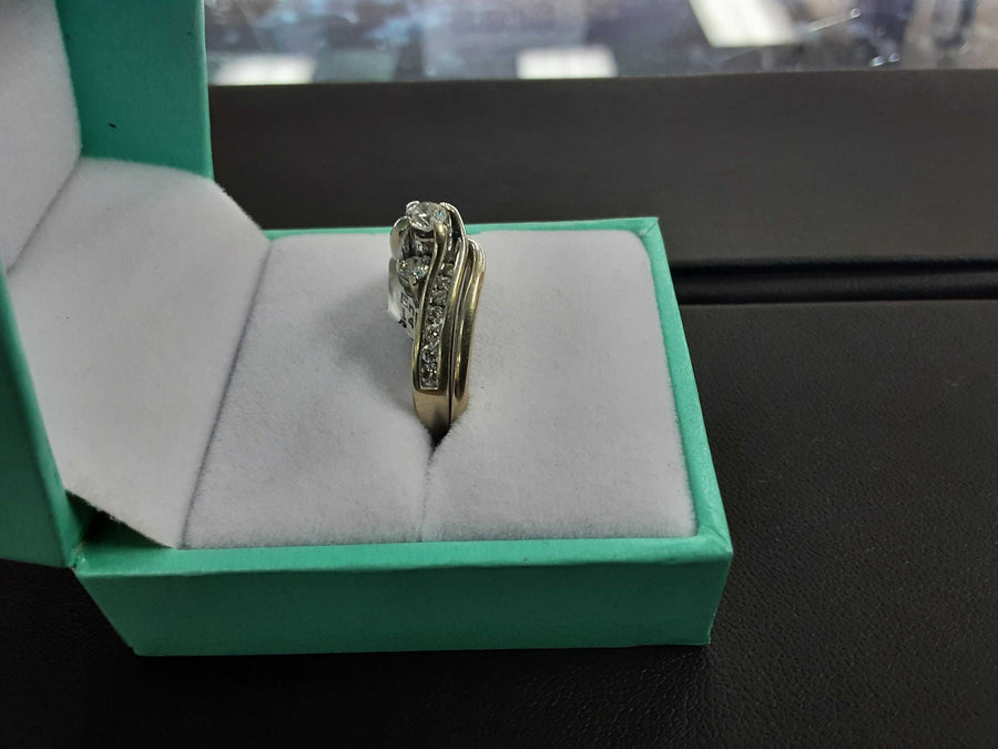 Ring - Engagement Set - White Gold 14k (.585) 6.4 grams Size 7