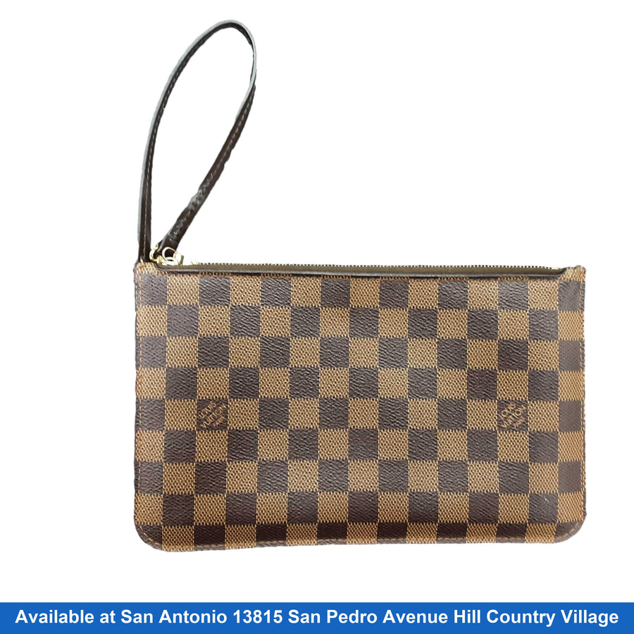 Louis Vuitton Monogram Wristlet Brown Wallet