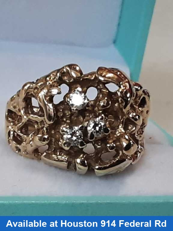 Men's Ring - Yellow Gold 14k (.585) 10.7 grams Size 9