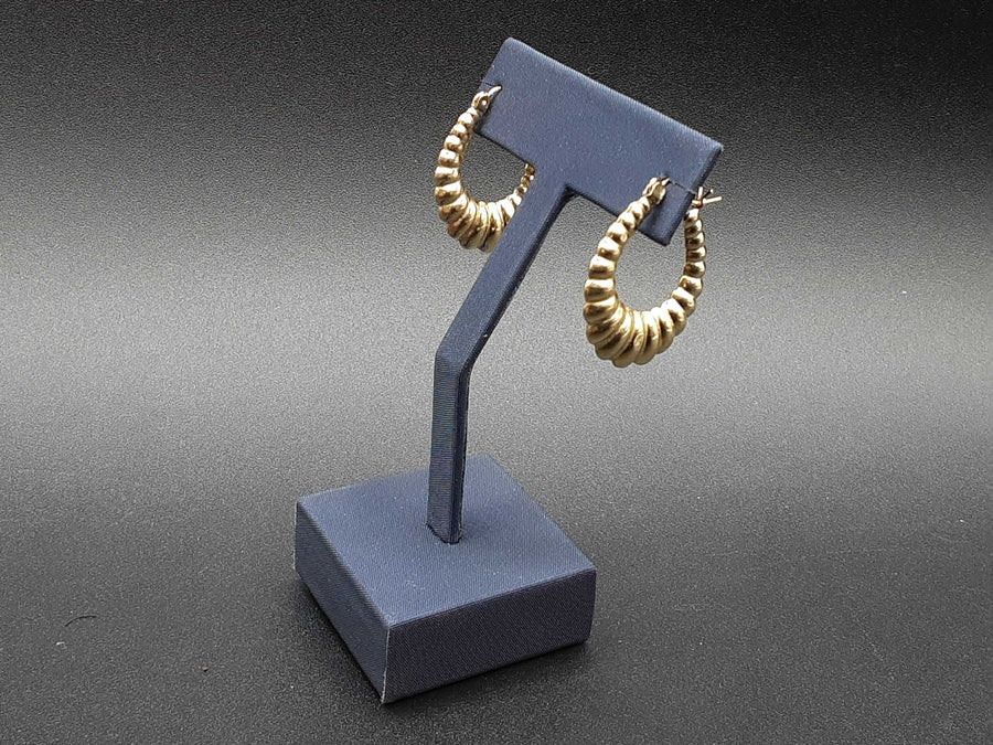 Shrimp Earrings - Yellow Gold 10k (.417) 2.6 grams