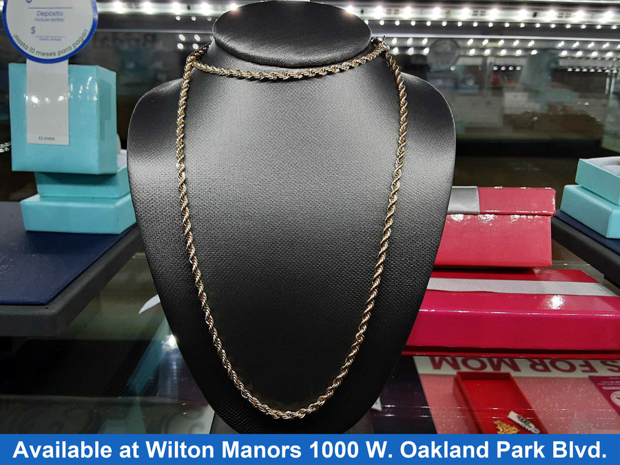 Rope Chain - Yellow Gold 10k (.417) 8.7 grams 20 inch