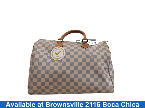 Louis Vuitton Speedy 35 White Purse / Handbag