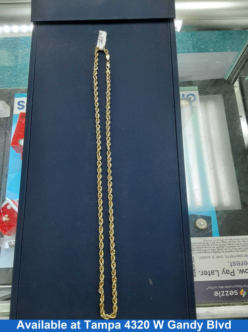 Rope Chain - Yellow Gold 10k (.417) 8 grams 24 inch
