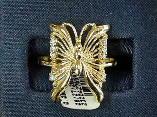Women's Ring - Yellow Gold 10k (.417) 3.2 grams Size 7.5