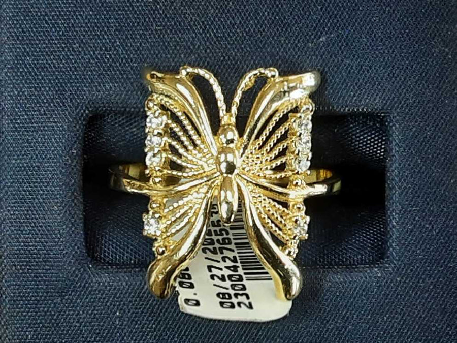 Women's Ring - Yellow Gold 10k (.417) 3.2 grams Size 7.5