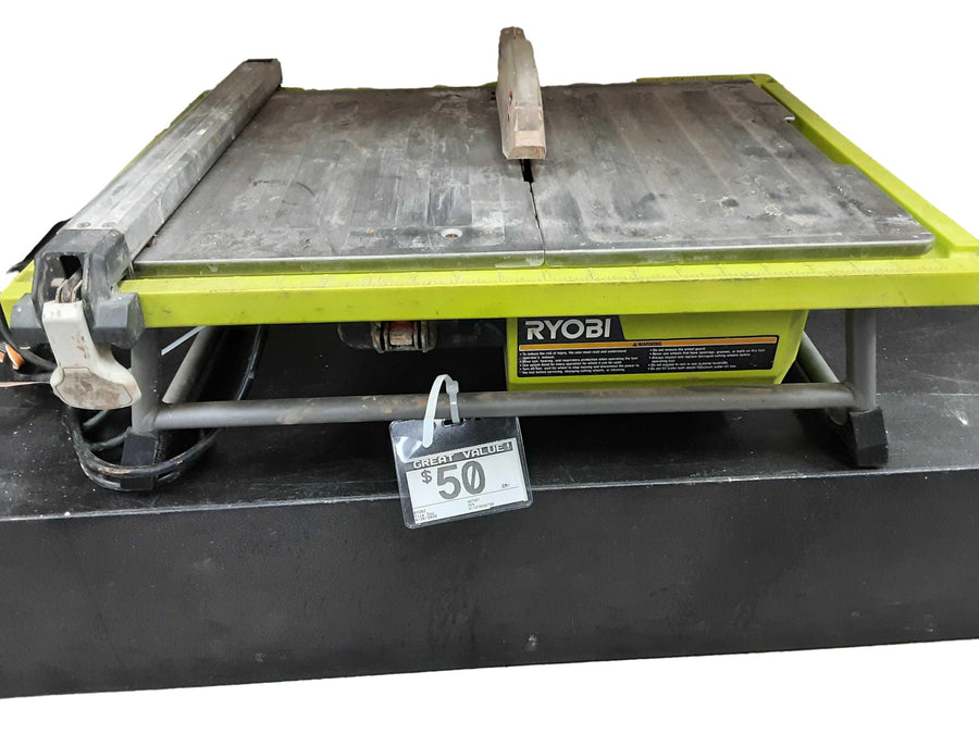 Ryobi Ws7221 Green Corded Tile Saw