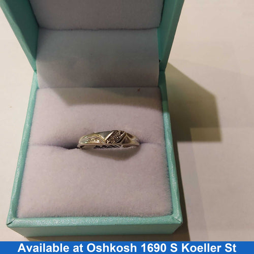 Women's Ring - Anniversary - White Gold 10k (.417) 1.6 grams Size 5.5