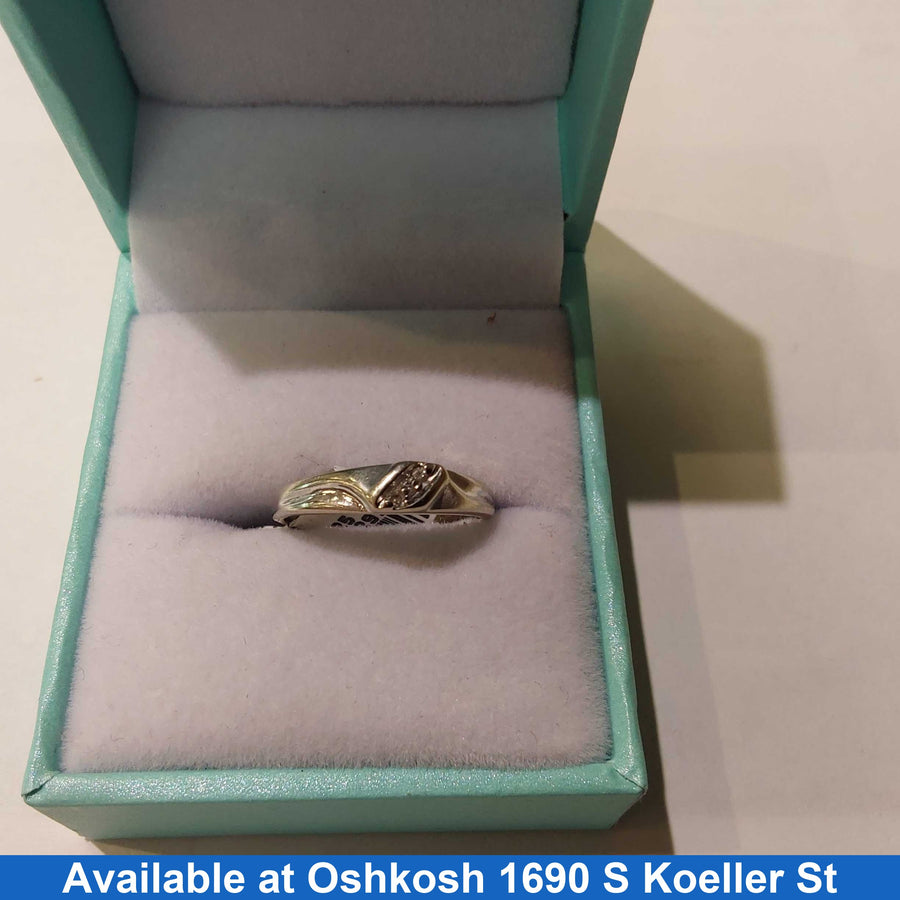 Women's Ring - Anniversary - White Gold 10k (.417) 1.6 grams Size 5.5