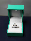 Women's Ring - Solitaire - White Gold 14k (.585) 2.5 grams Size 9.5