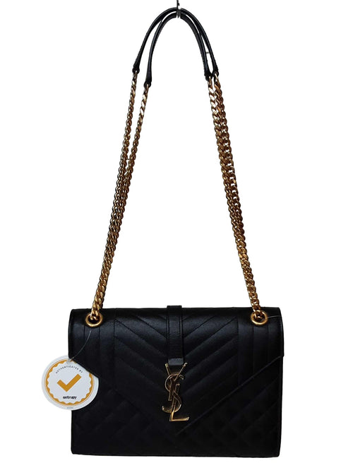 Yves Saint Laurent Sac Mng Satch M Black Purse / Handbag