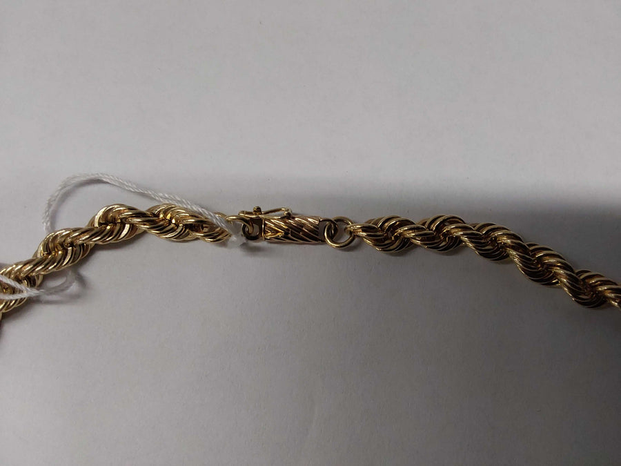 Rope Chain - Yellow Gold 14k (.585) 85.8 grams 30 inch