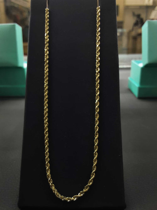 Rope Chain - Yellow Gold 10k (.417) 7.9 grams 22 inch