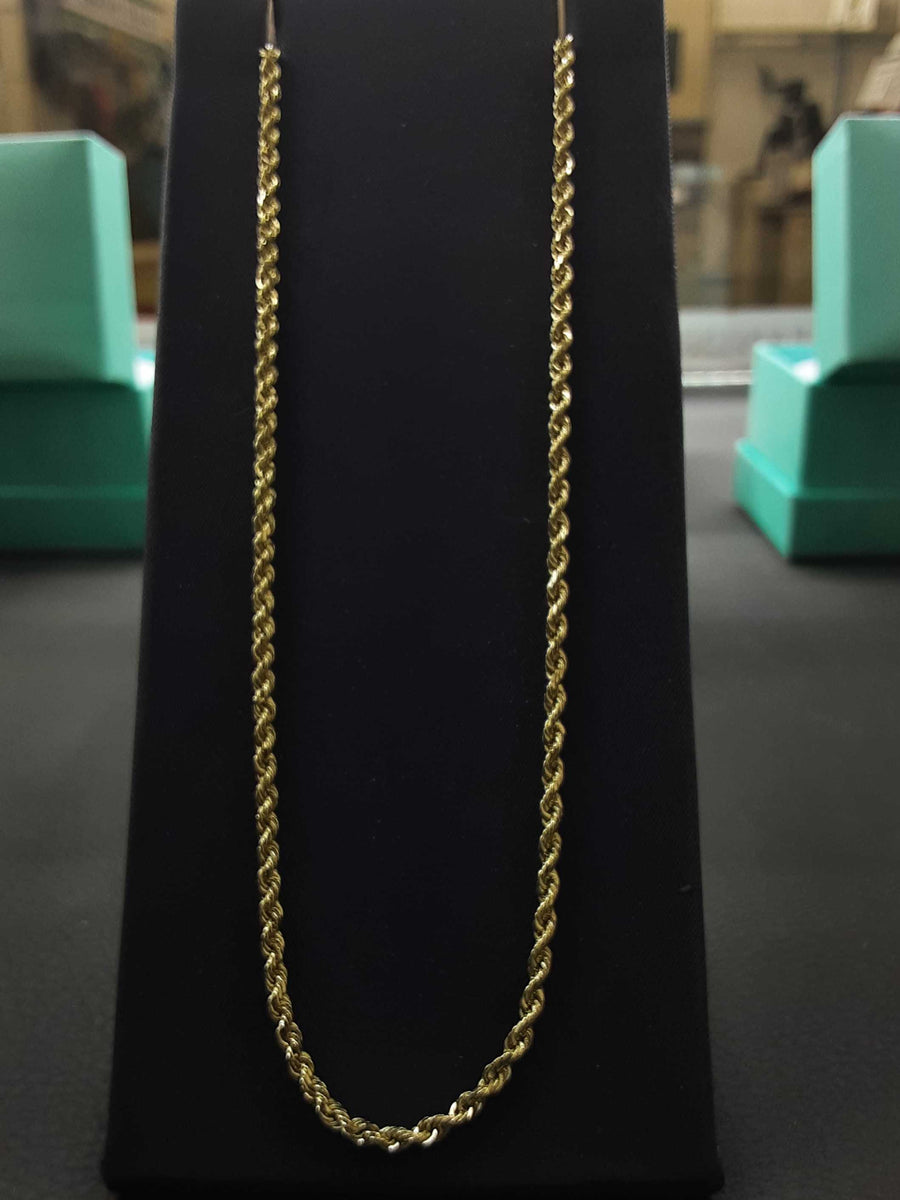 Rope Chain - Yellow Gold 10k (.417) 7.9 grams 22 inch