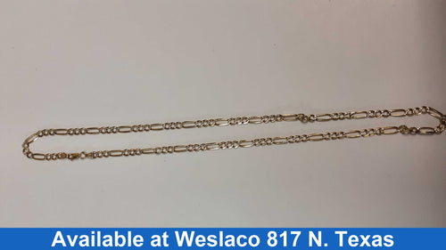 Figaro Chain - Yellow Gold 14k (.585) 15.9 grams 22 inch