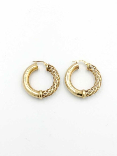 Hoop Earrings - Yellow Gold 14k (.585) 7.2 grams