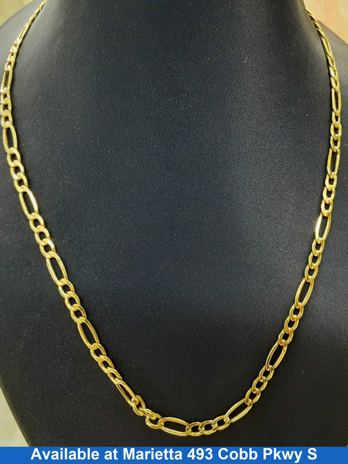 Figaro Chain - Yellow Gold 10k (.417) 3.6 grams 22 inch