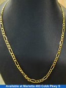 Figaro Chain - Yellow Gold 10k (.417) 3.6 grams 22 inch