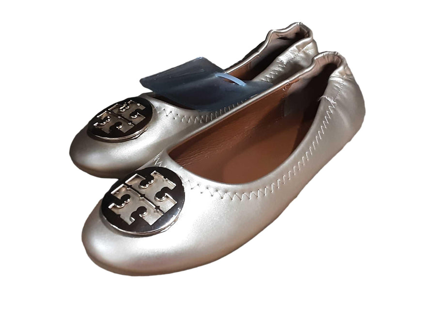 Tory Burch Minnie Travel Ballet Flats Gold