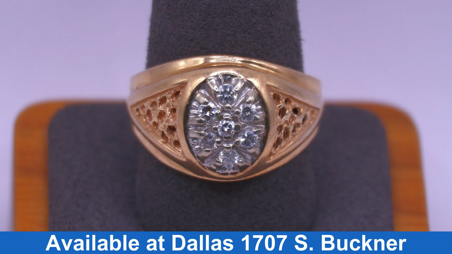 Men's Ring - Yellow Gold 14k (.585) 10.2 grams Size 12