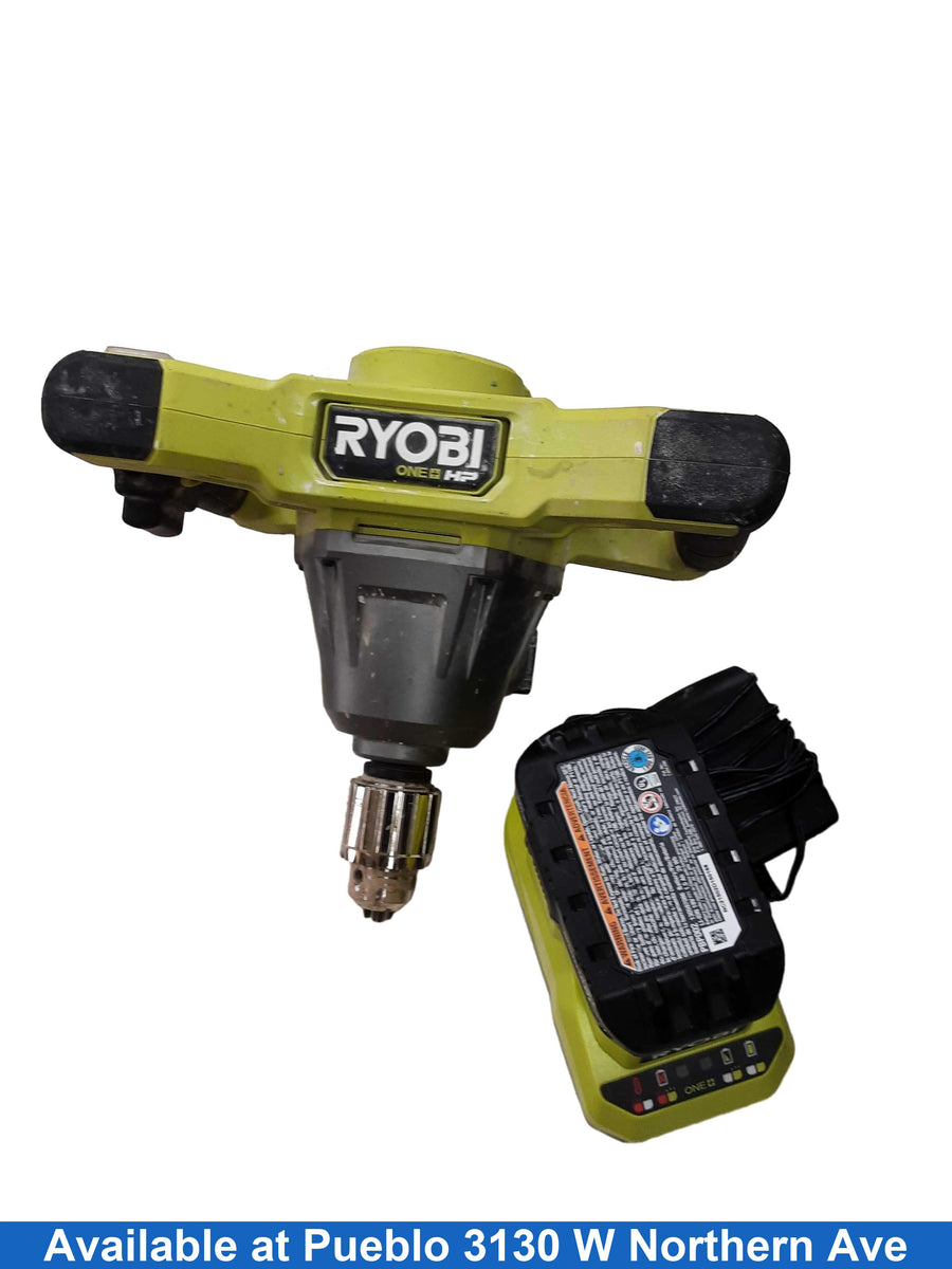 Ryobi Pblmm01 Yellow Concrete Mixer