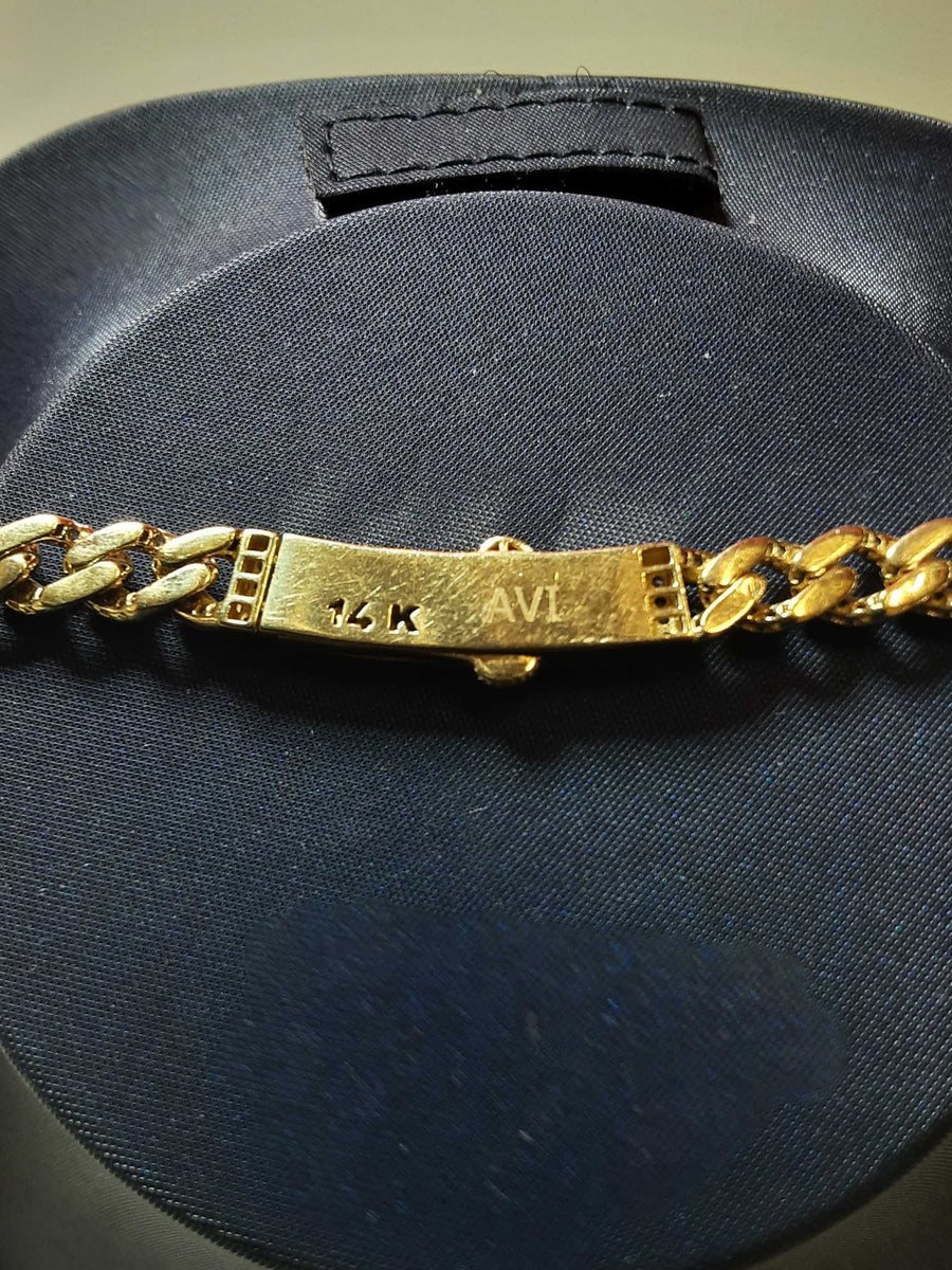Cuban Link Chain - Yellow Gold 14k (.585) 24.3 grams 22 inch