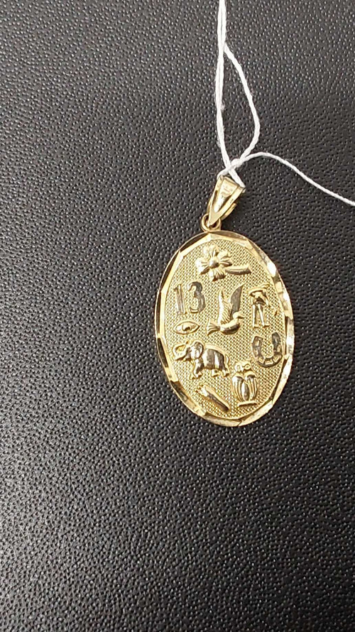 Religious Pendant - Yellow Gold 10k (.417) 2.1 grams