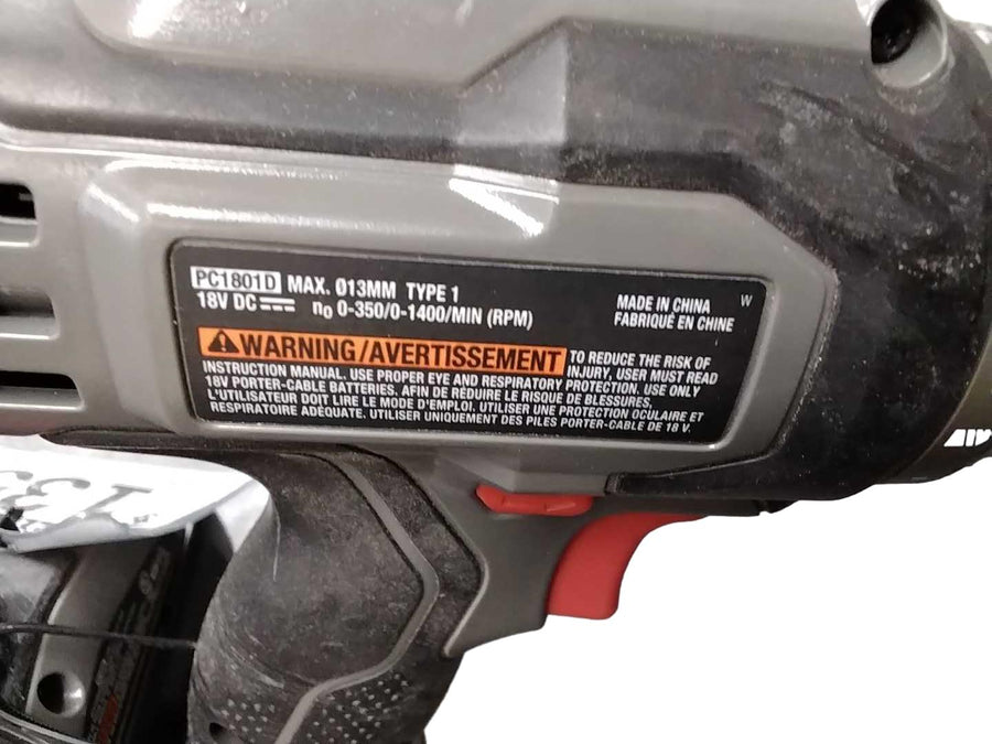 Porter-cable Pc1801d Gray Cordless Hammer Drill