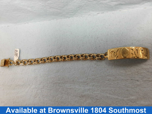 ID Bracelet - Yellow Gold 10k (.417) 43 grams 9 inch