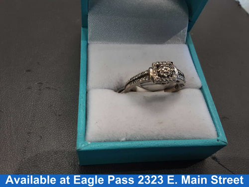 Women's Ring - White Gold 10k (.417) 3 grams Size 6.5