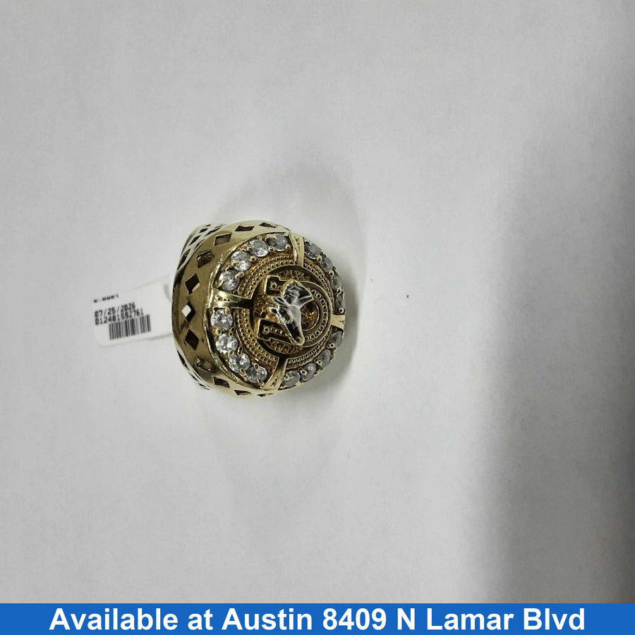 Men's Ring - Yellow Gold 10k (.417) 12.6 grams Size 14.5