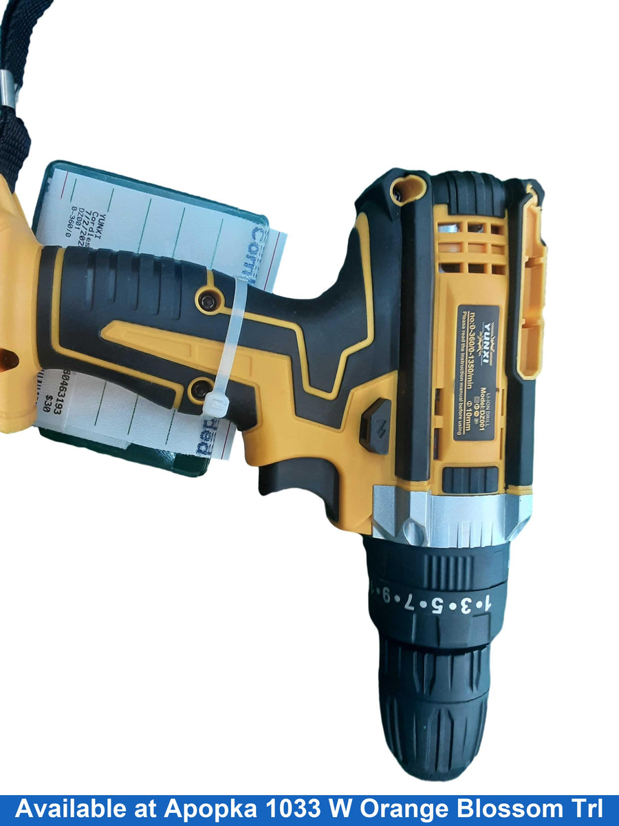 Yunxi Dz001 Yellow Cordless Hammer Drill