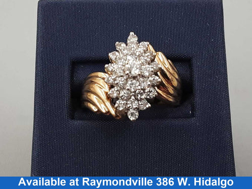 Women's Ring - Yellow Gold 14k (.585) 7.5 grams Size 8.5