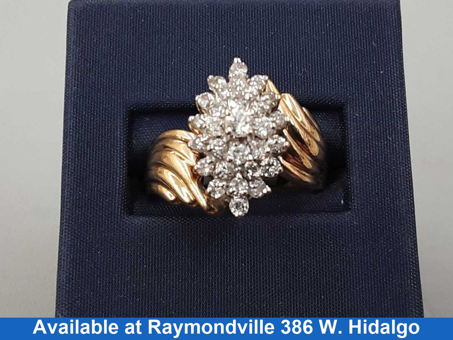 Women's Ring - Yellow Gold 14k (.585) 7.5 grams Size 8.5