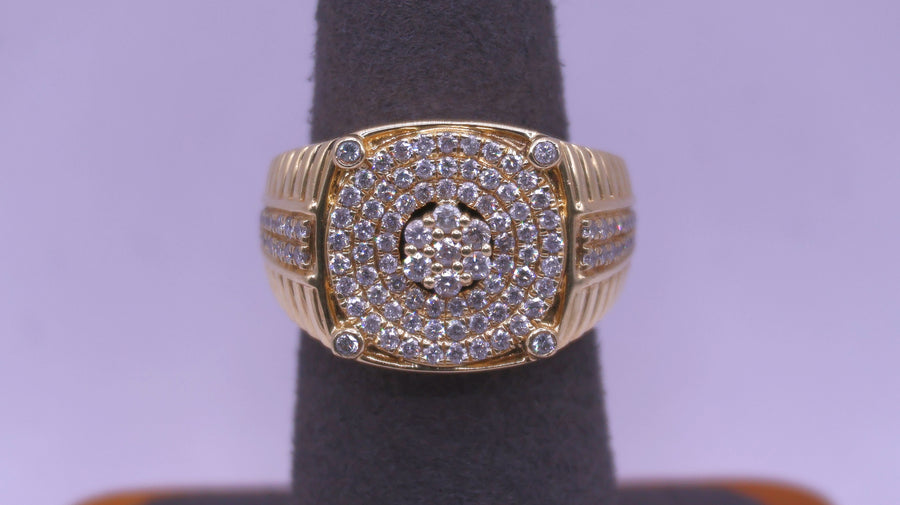 Men's Ring - Yellow Gold 10k (.417) 8 grams Size 8