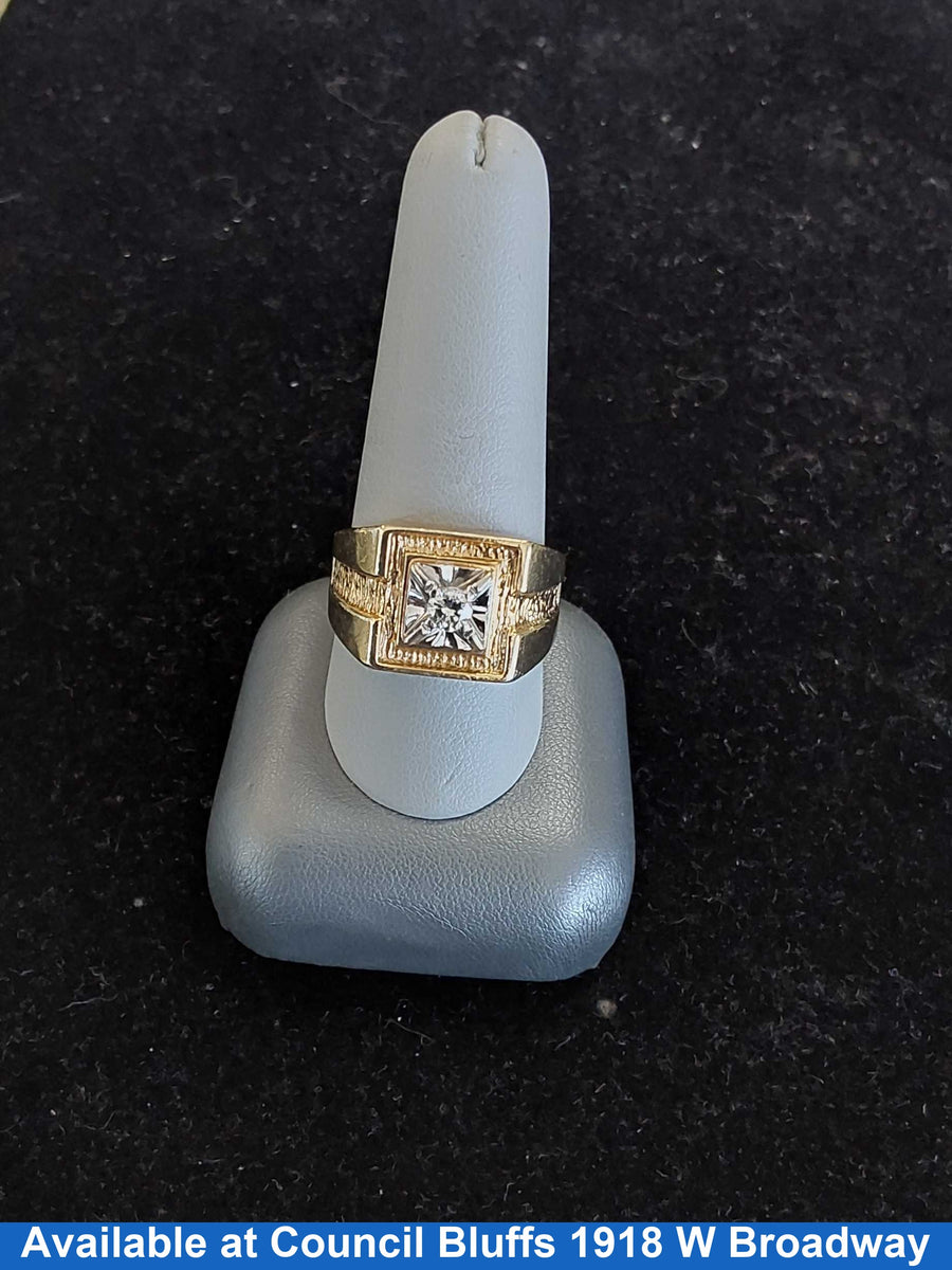 Men's Ring - Yellow Gold 10k (.417) 9 grams Size 10