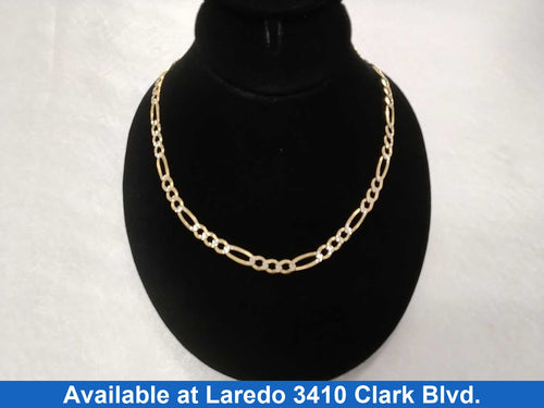 Figaro Chain - Yellow Gold 10k (.417) 20.8 grams 22 inch