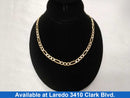 Figaro Chain - Yellow Gold 10k (.417) 20.8 grams 22 inch