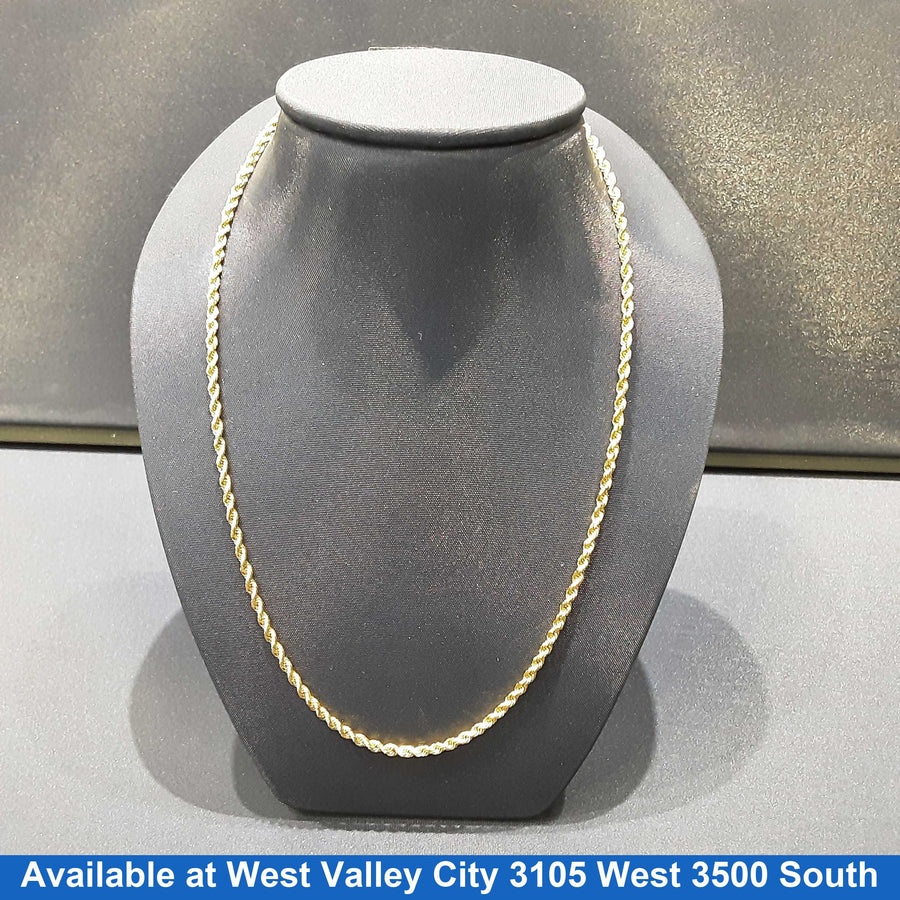 Rope Chain - Yellow Gold 18k (.750) 8.3 grams 20 inch