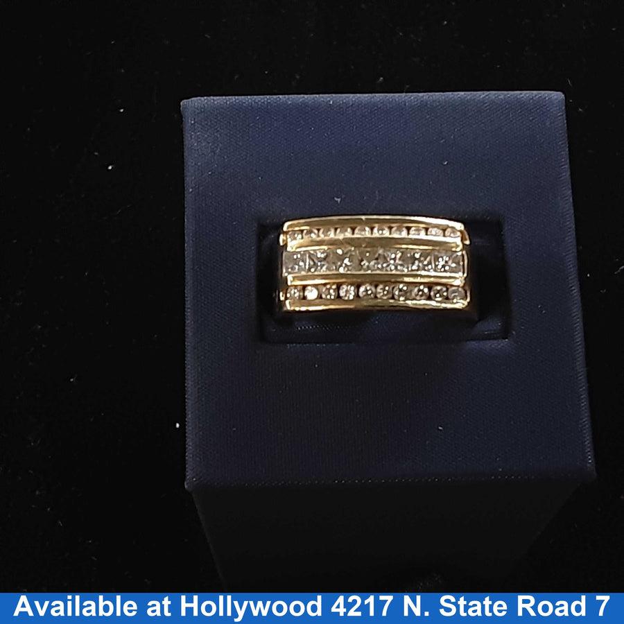 Men's Ring - Yellow Gold 14k (.585) 8.8 grams Size 8.5