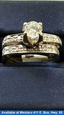 Ring - Engagement Set - Yellow Gold 14k (.585) 8.4 grams Size 8
