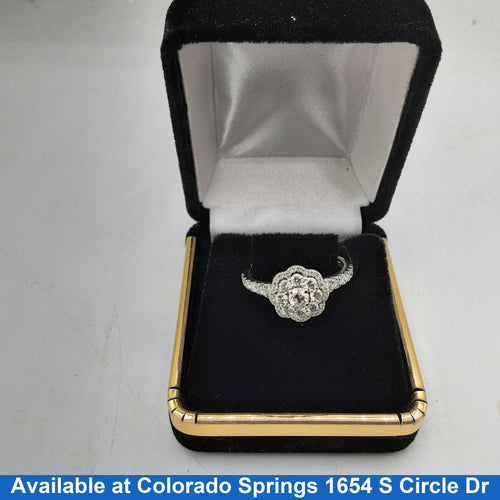 Women's Ring - White Gold 10k (.417) 2.1 grams Size 20