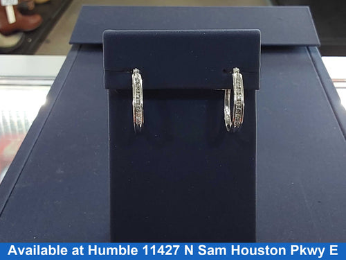 Hoop Earrings - White Gold 14k (.585) 4.2 grams