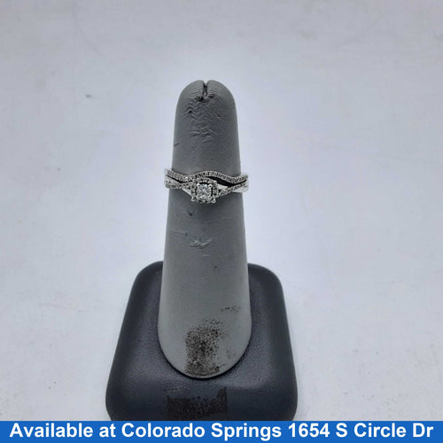 Ring - Engagement Set - Silver 2.7 grams Size 5