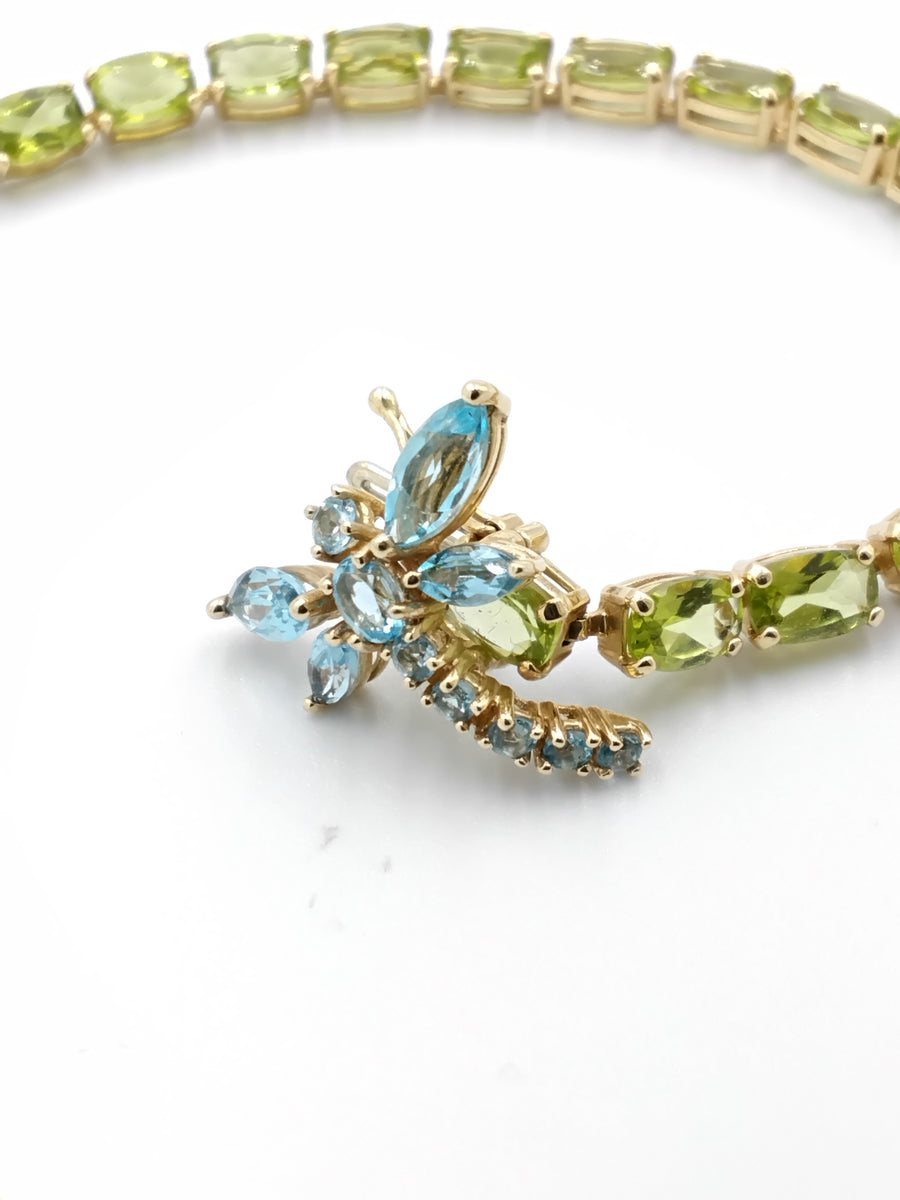 Tennis Bracelet - Yellow Gold 14k (.585) 10.6 grams 7 inch